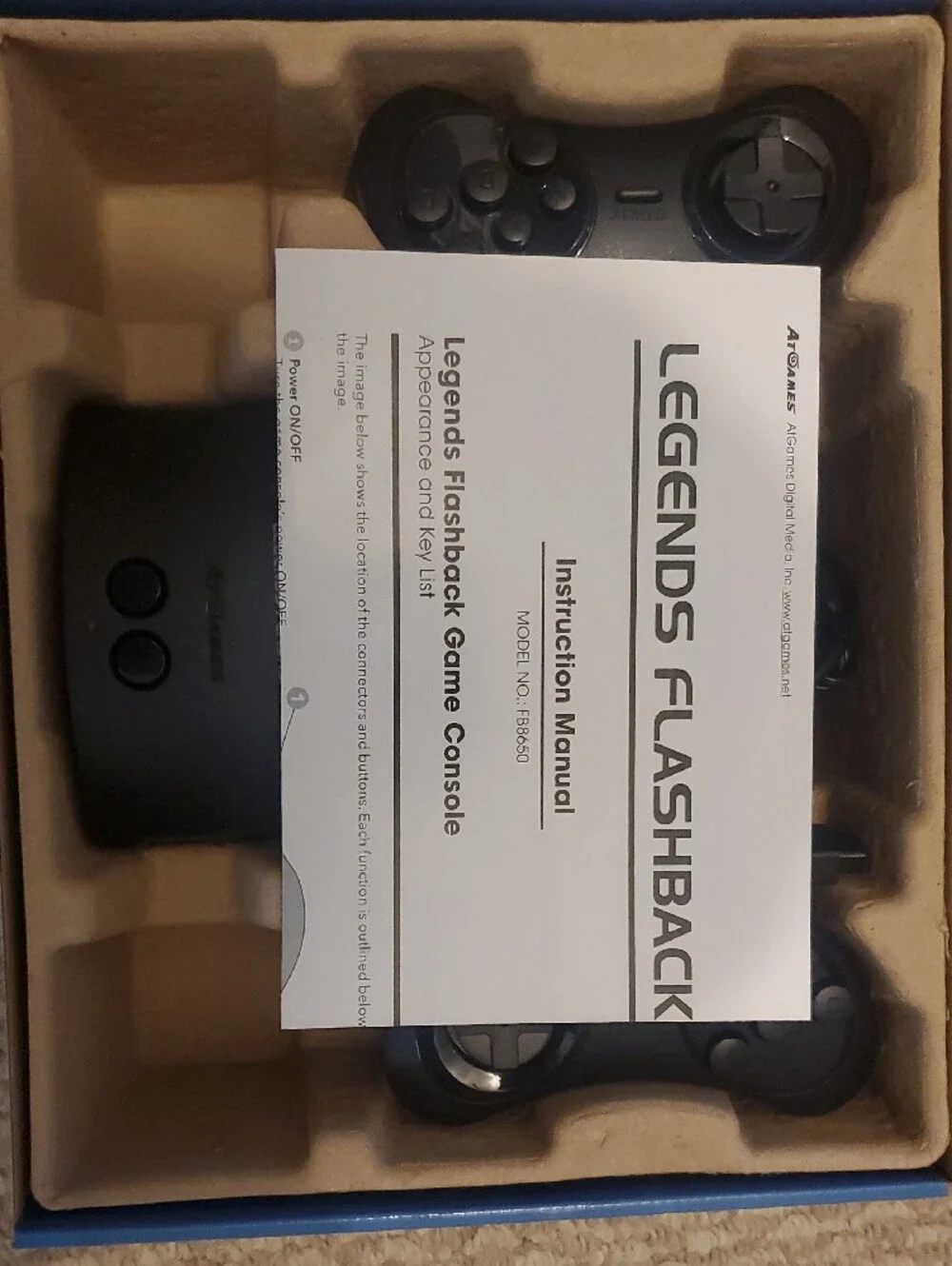 50 Games in 1 Classic Retro Console - Black